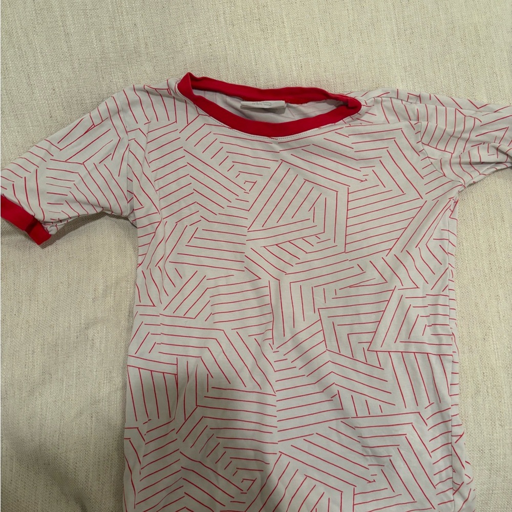 Lake x Schumacher deconstructed stripe pajamas size 12